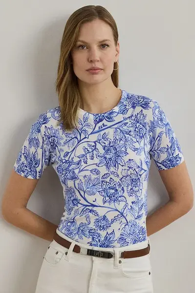 Lněný svetr Lauren Ralph Lauren