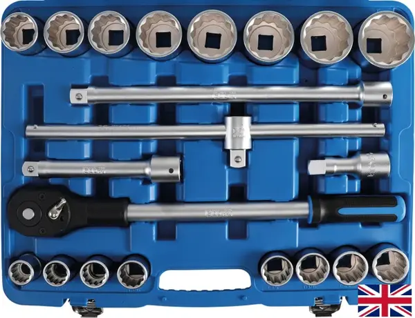 BGS technic Gola sada 3/4", 21 dílů, palcové, dvanáctihran - BGS  1107