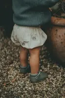 Dětské bavlněné šortky Donsje Carson Bloomers Bunnies béžová barva, s aplikací, 3029802