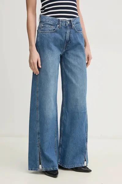 Pepe Jeans Džíny Pepe Jeans WIDE LEG JEANS MW SLIT