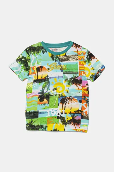 Dětské bavlněné tričko Guess