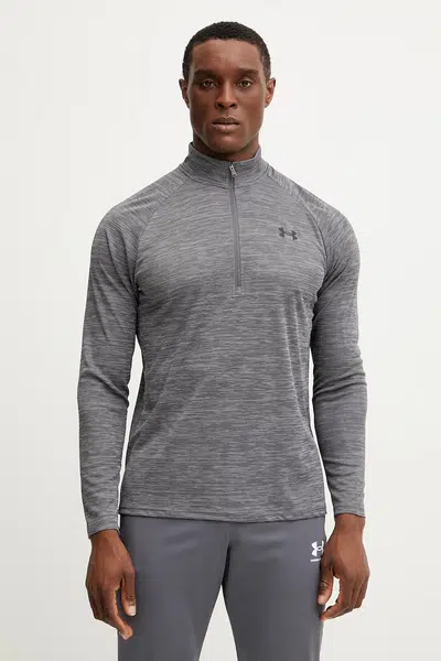 Tréninková mikina Under Armour Tech Textured šedá barva, 1382797