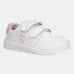 Dětské kožené sneakers boty Garvalin bílá barva, 252510
