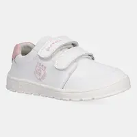 Dětské kožené sneakers boty Garvalin bílá barva, 252510