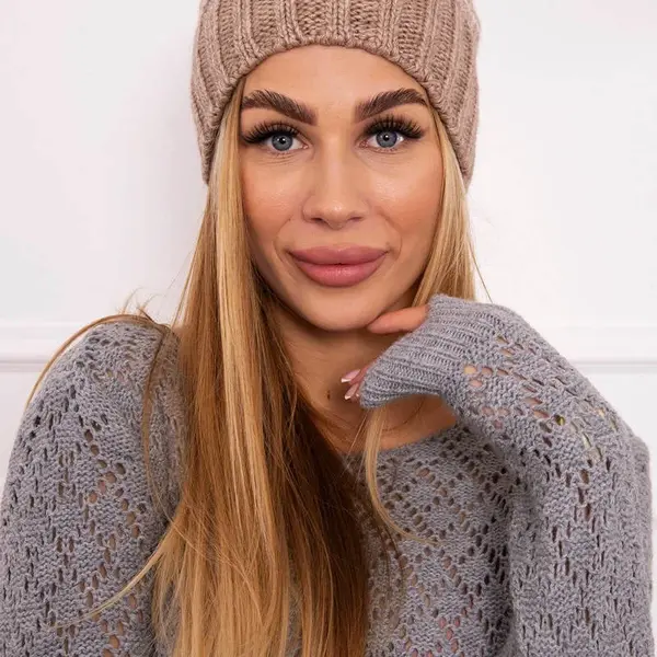 Kesi Fleecová čepice Paris K213 light beige