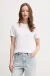 Plátěné tričko Calvin Klein bílá barva, K20K208248