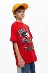 Desigual Dětské bavlněné tričko Desigual x Disney