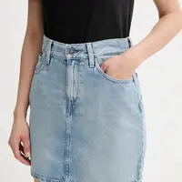 Džínová sukně G-Star modrá barva, mini, D24387-D932