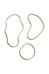 Podložka na horké nádobí ferm LIVING Pond Trivets 3-pack žlutá barva