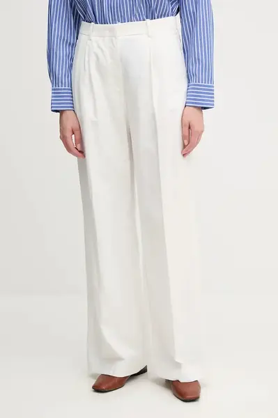 Kalhoty s příměsí lnu Tommy Hilfiger