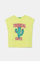 Dětské bavlněné tričko United Colors of Benetton