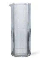 Džbán na mléko ferm LIVING Ripple Milk Jug 400 ml průhledná barva