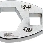 BGS technic Klíč plochý otevřený 1/2", 20 mm - BGS 1757-20 Velikost: 27 mm