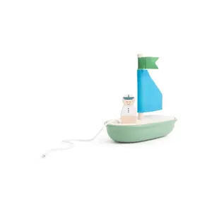 BS Toys Dřevěná plachetnice s kapitánem