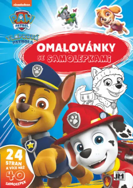 Omalovánky se samolepkami - Tlapková patrola