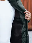 Kurtka męska zimowa z odpinanym kapturem zielona Dstreet