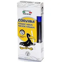 Corvina Permanentný popisovač 1 mm modrá 12 ks-CARIOCA