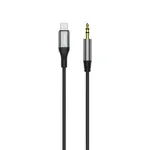 Dudao L11Pro audio kábel Lightning / 3.5mm mini jack, sivý