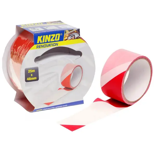 2x KINZO Páska bielo-červená 25 x 48 mm-Kinzo