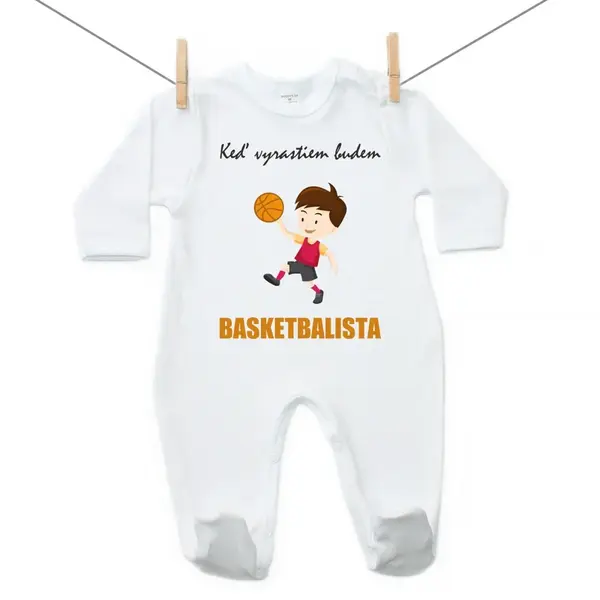Boodyy Overal Keď vyrastiem budem basketbalista 68 (3-6 mesiacov)