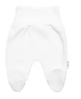 Pletené dojčenské polodupačky Hand Made, Baby Nellys, biele, veľ. 68