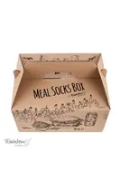 ZOOKSY/RAINBOW SOCKS Rainbow Socks Jídlo Ponožky Box Burger Hranolky Pivo 5 párů