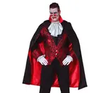 Čierno-červený plášť 115 cm