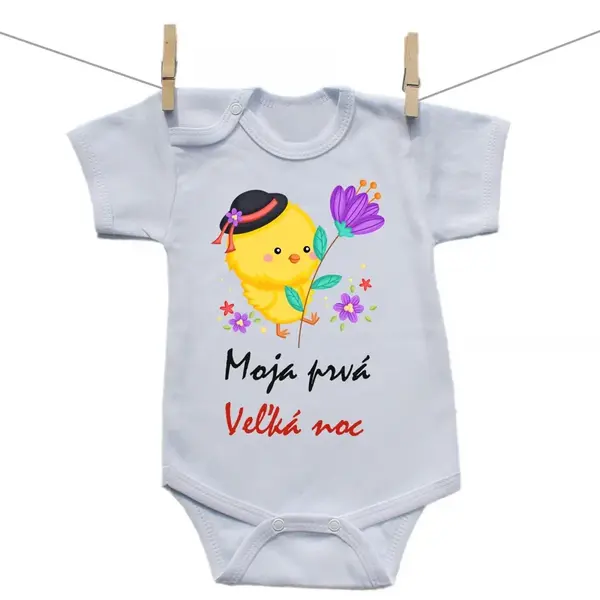 Boodyy Body s krátkym rukávom Moja prvá Veľká noc Chlapec 74 (6-9 mesiacov)