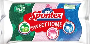 Spontex Sweet Home viskózní houbička 3ks