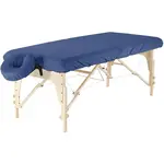 Set napínacia plachta Fabulo na masážny stôl a podhlavník z mikrovlákna Farba: modrá