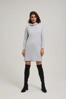 Marisse Gray Turtleneck Dress