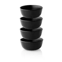Miska 0,15l Ø10cm Nordic Kitchen, sada 4ks, černá - Eva Solo