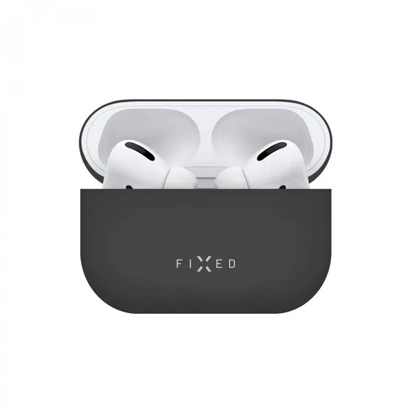 Ultratenké silikonové pouzdro FIXED Silky pro Apple AirPods 4, černá