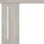 Posuvné dveře na stěnu EKO 1 - Dub šedý GREKO