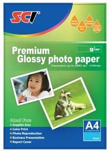 SCI GPP-200 Glossy Inkjet Photo Paper, 200g, A4, 20 listů, lesklý fotopapír