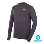 Husky Aron M M, graphite Pánská merino mikina