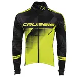 Pánská cyklistická bunda CRUSSIS černo-fluo žlutá černá-fluo žlutá S