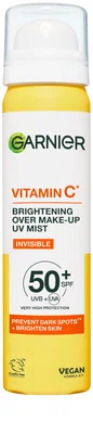 Garnier Rozjasňující pleťová mlha SPF 50+ Vitamin C (Brightening Over Make-up UV Mist) 75 ml