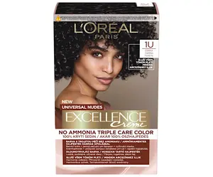 Permanentní barva Loréal Excellence Universal Nudes 1U černá - L’Oréal Paris + dárek zdarma