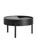 Konferenční stolek "Arc", 2 varianty - Woud Varianta: jasan, černá barva