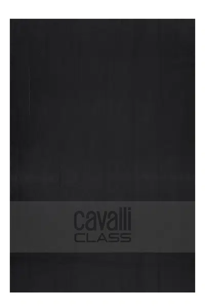 CAVALLI CLASS MEN'S BEACH TOWEL BLACK