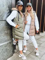 Dámska obojstranná vesta ONADE Farba zelená DSTREET