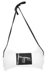 KARL LAGERFELD BEACHWEAR SWIMSUIT TOP WOMEN WHITE