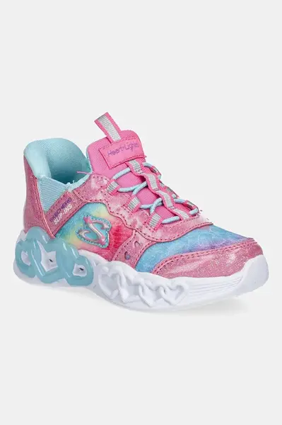 Detské tenisky Skechers INFINITE HEART LIGHTS ETERNAL SHIMMER