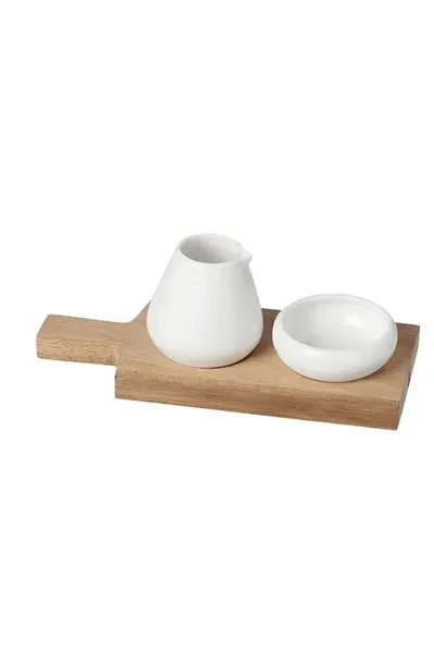 Nádoby na olivový olej a soľ so stojanom Raeder