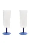 Sada pohárov na šampanské &k amsterdam mingle blue 250 ml