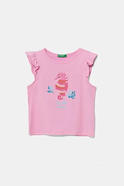 Detské bavlnené tričko United Colors of Benetton