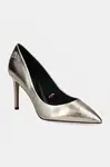 Kožené lodičky Tommy Hilfiger PARTY POINTED METALLIC PUMP