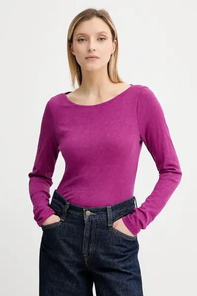 Bavlnené tričko s dlhým rukávom Marc O'Polo