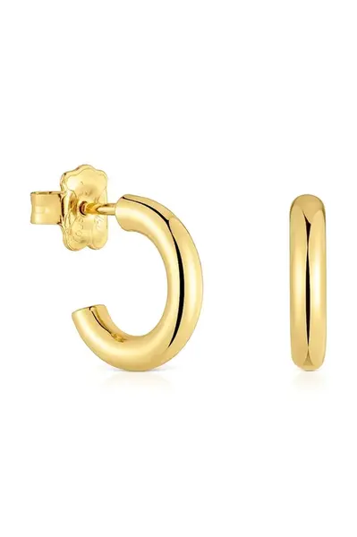 Strieborné pozlátené náušnice Tous